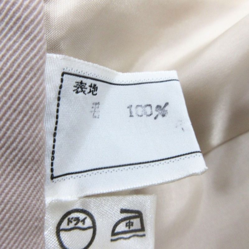 Christian DIOR Flared Center Pleated Skirt Bottoms Vintage M Pink Women's Used