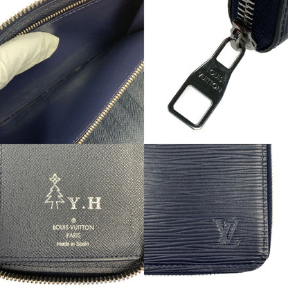 Louis Vuitton Epi Zippy Wallet Vertical M60964 Navy
