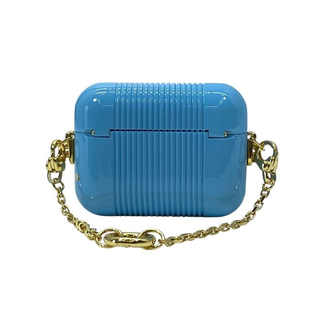Fendi Airpods Case Airpods Case Earphone Case Key Holder Charm Light Blue Gold