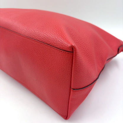 Gucci Bamboo Leather Pin Cles D Tote Bag Gold 365345