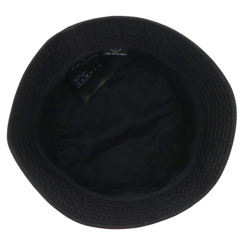 Prada 2hc137 Re-nylon Triangle Plate Nylon Hat Men's L