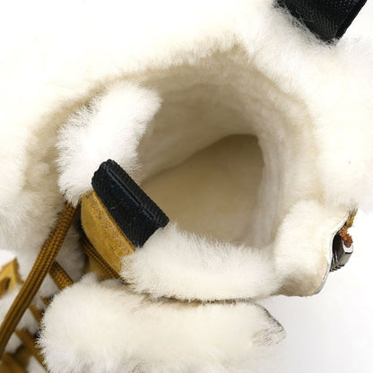 Fendi Suede Mouton Boots Size 8 Yellowish Brown Ochre