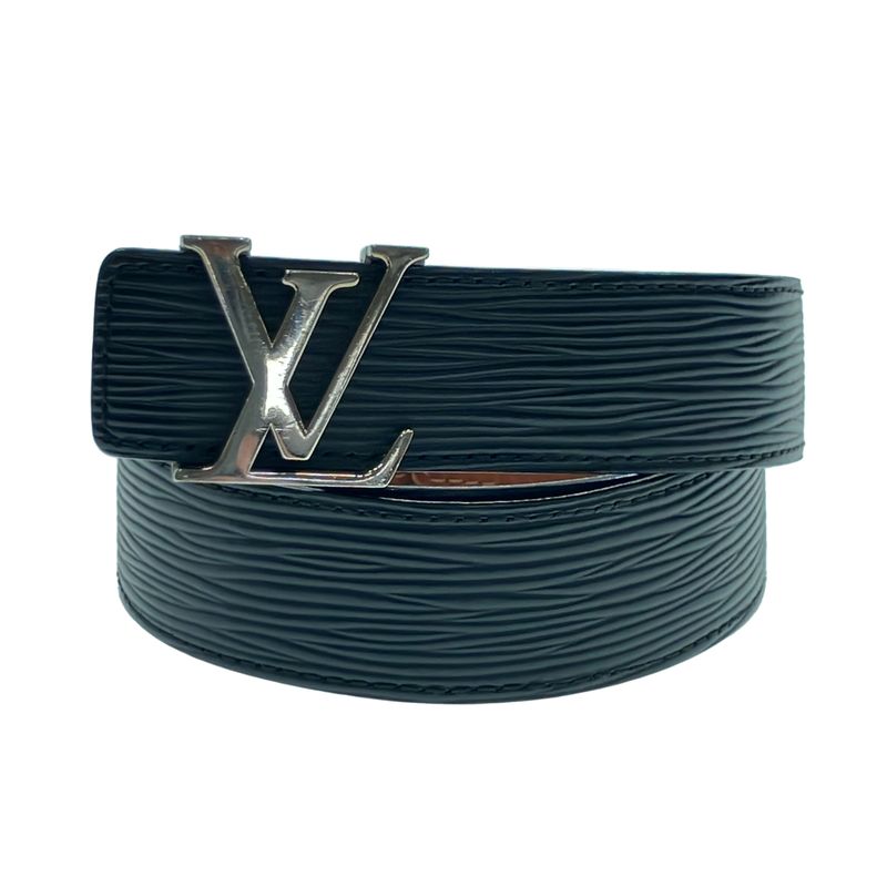 Louis Vuitton Epi Initial Leather Belt M9553 Black