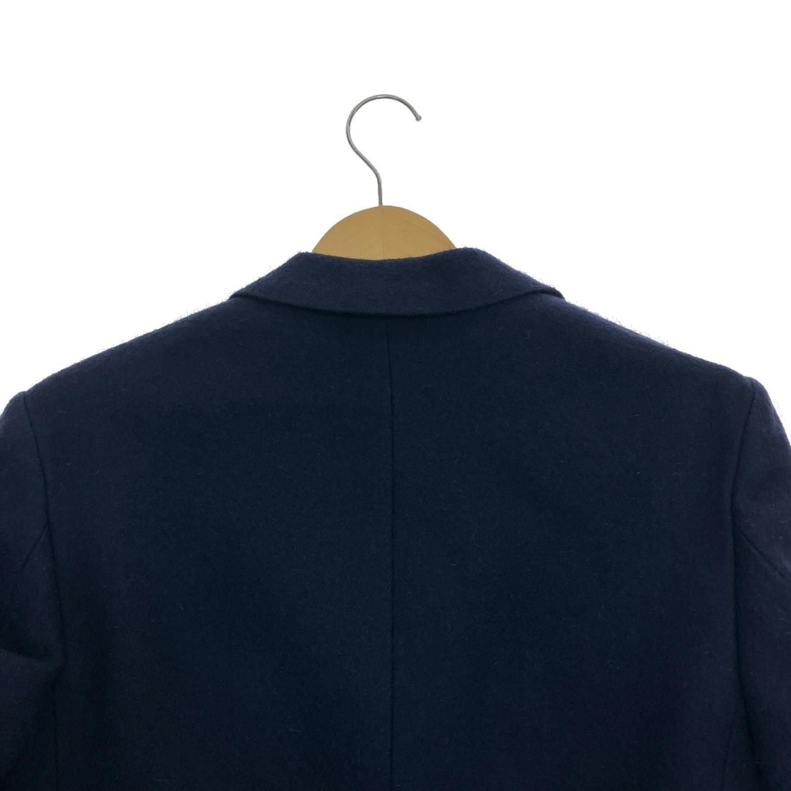 Prada Wool Chester Coat Rn98339/ca34767 Navy
