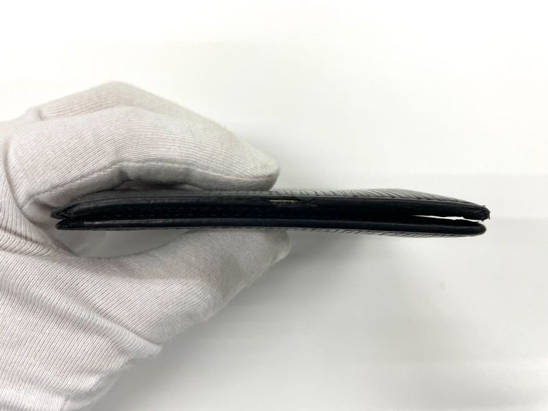 Louis Vuitton Epi Portobier 6 Cartes Cles Di Bifold Wallet M63312 Black Made In