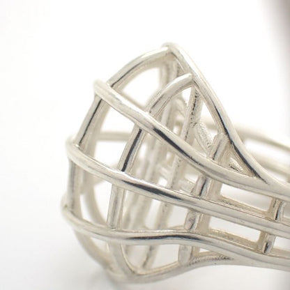 Bottega Veneta Silver Ring No 13 V5070 Outline