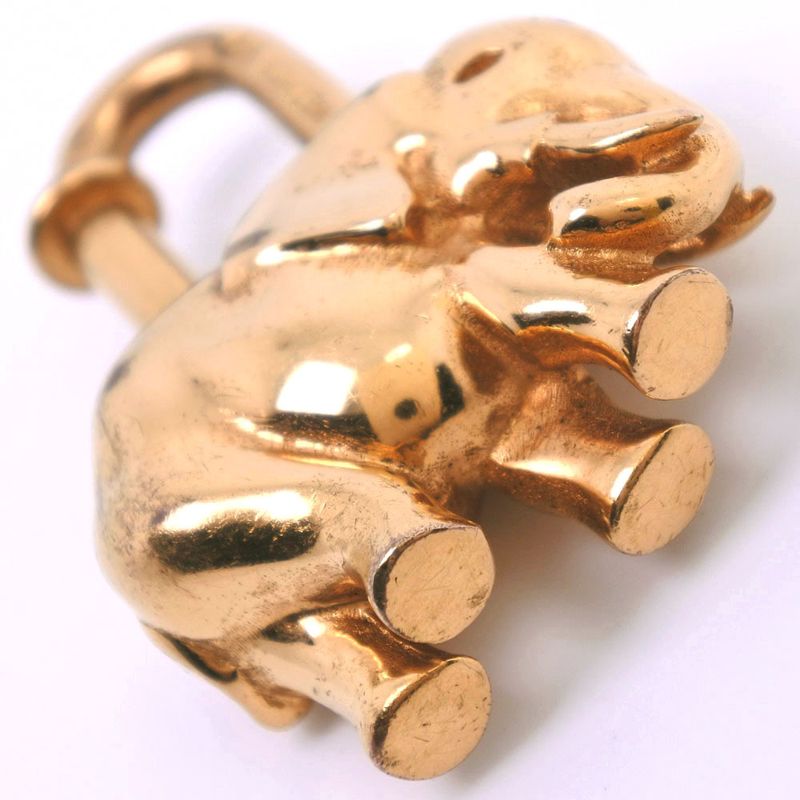 Hermes Gold Plated Gold Ladies Charm