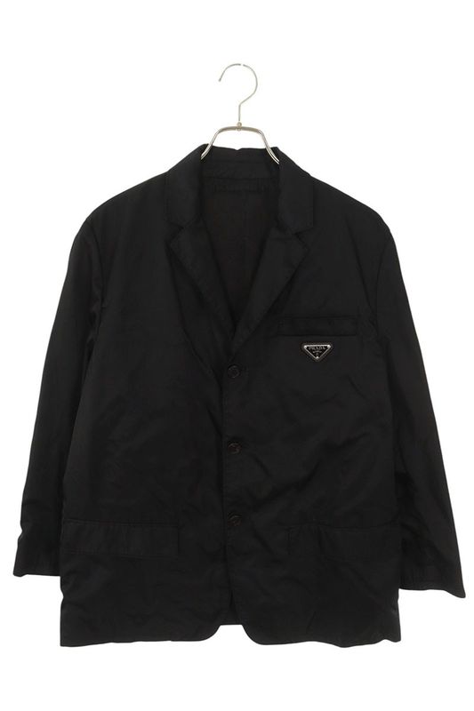 Prada Sd114 Re-nylon Triangle Plate Nylon Jacket Men's 50