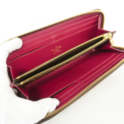 Louis Vuitton Long Wallet Monogram Portefeuille Cles Mance M60742 Fuchsia Ladies