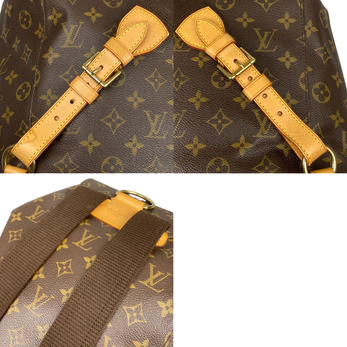 Louis Vuitton Monogram Monsouris GM Rucksack M51135 Brown