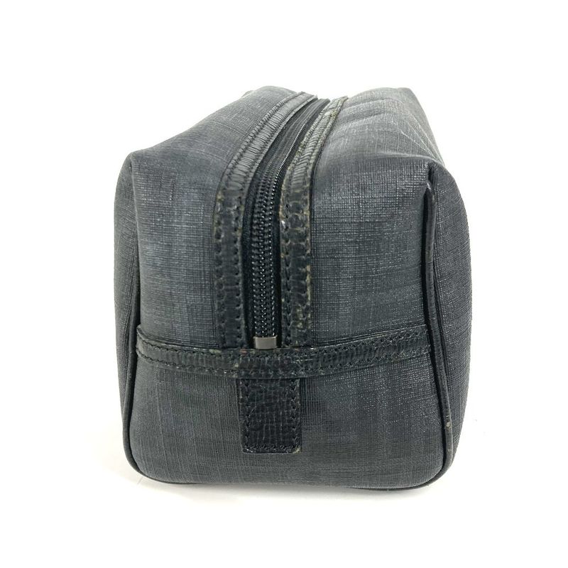 Fendi Second Bag Zucca Logo PVC Black