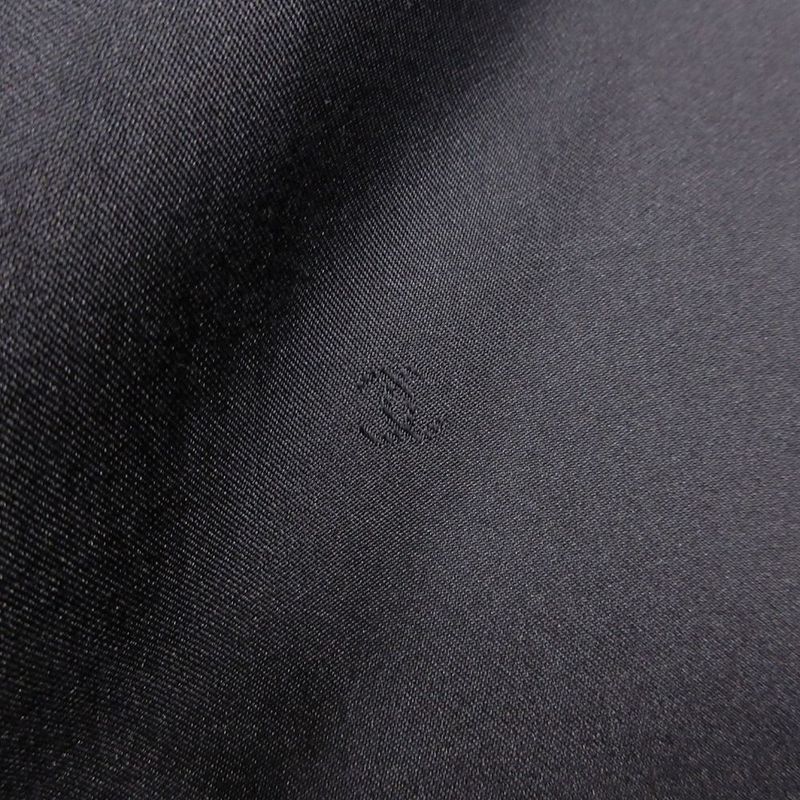 Chanel Coco Button 96p Linen Tailored Jacket Peaked Lapel Size M Ladies Black