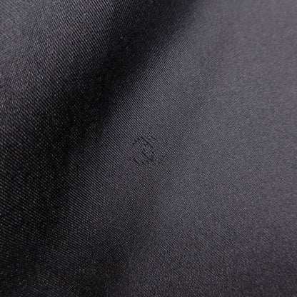 Chanel Coco Button 96p Linen Tailored Jacket Peaked Lapel Size M Ladies Black