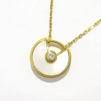 Cartier Necklace Amulet De Cartier Necklace XS 18K Yellow Gold White Mother-of-p