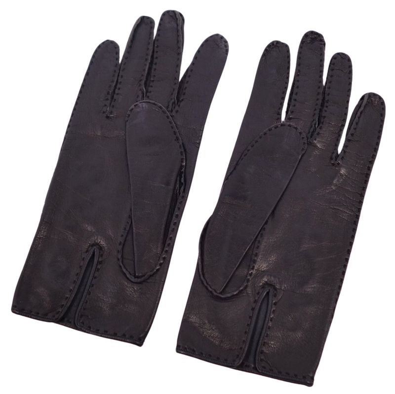 Hermes Gloves H Logo Serie Lamb Leather Lady
