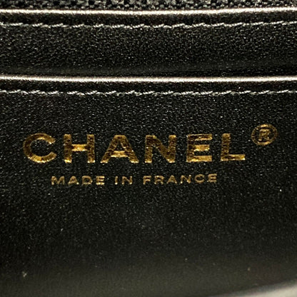 Chanel Cocomark Camellia Chain Shoulder Bag As4388 Black X Pink Tweed