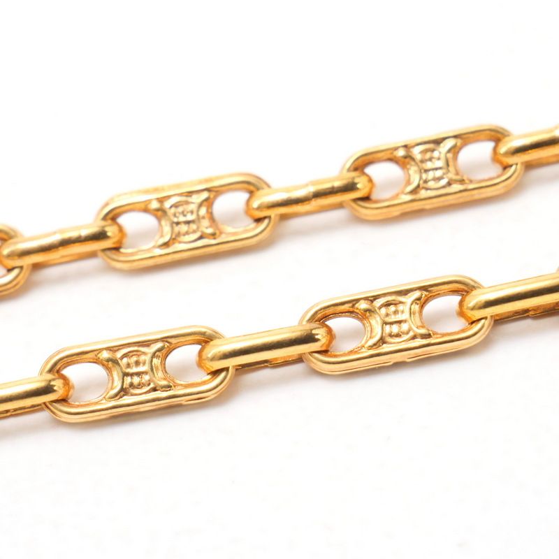 OLD Celine Old Celine Vintage Necklace Macadam Gold Chain Long Necklace