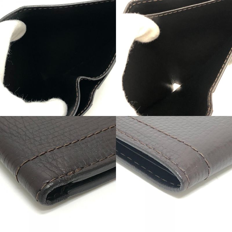 Louis Vuitton Bifold Wallet Leather Cafe