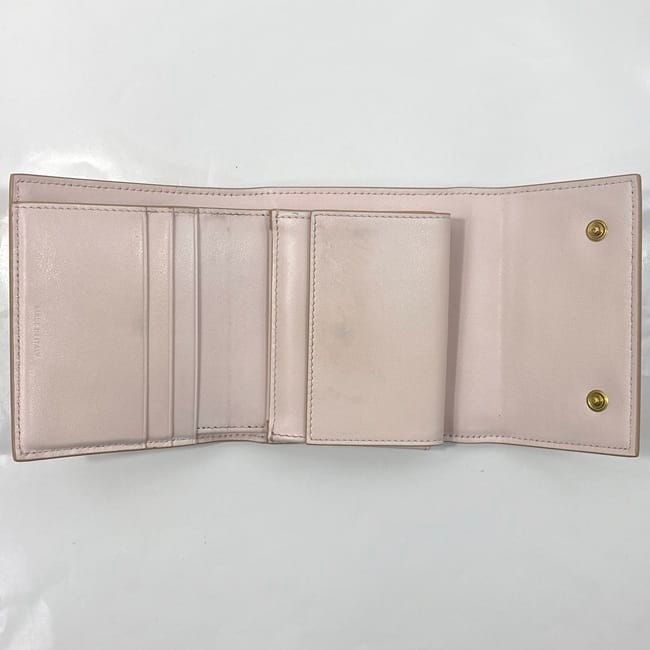 Celine Wallet Trifold Wallet Pink Beige 10b57