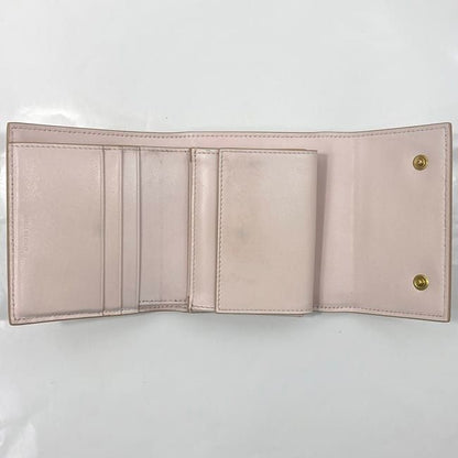 Celine Wallet Trifold Wallet Pink Beige 10b57