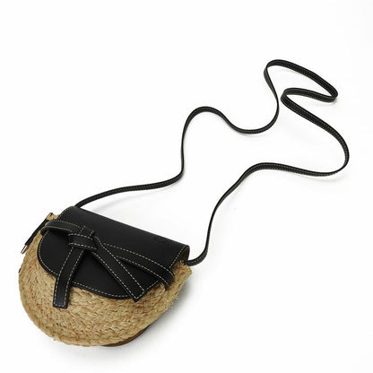 Loewe 329.13u62 Mini Gate Shoulder Bag Diagonal Pochette Ladies Leather Raffia