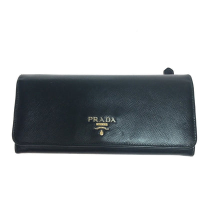 Prada Long Wallet Sapphiano 1mh132 Bicolor There Is a Feeling of Use