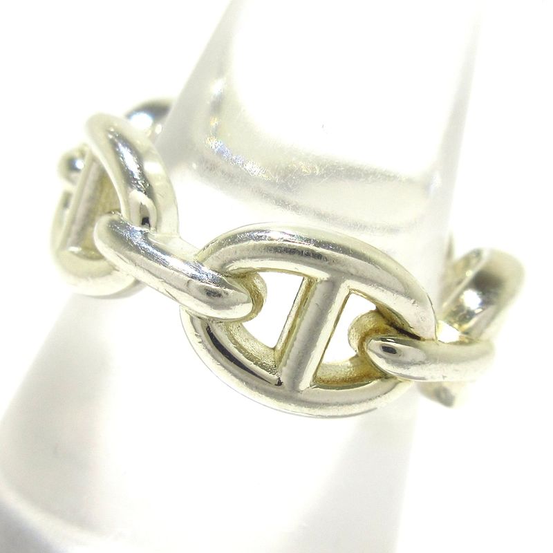 Hermes Ring 51 Chaine D'ancre Silver