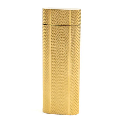 Cartier All-over Pattern Oval Form Roller Type Smoking Goods Gas