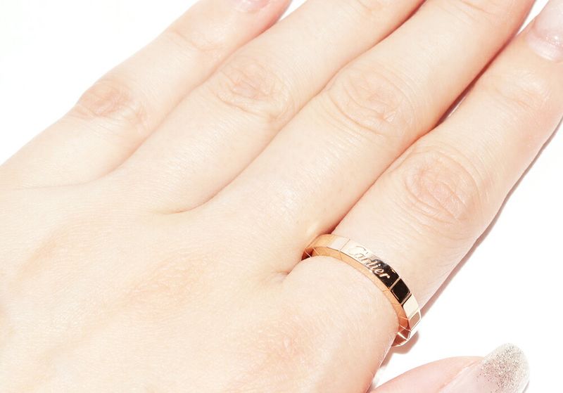 Cartier Rings 18K Pink Gold Lanier Ring Width 3mm (012in) B40483