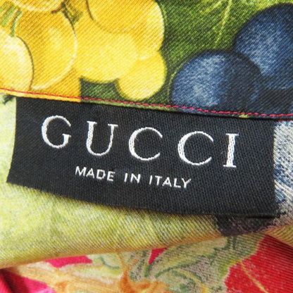 Gucci Vintage 1994 Tom Ford Period 100% Silk With Gold Buttons Fruit Print