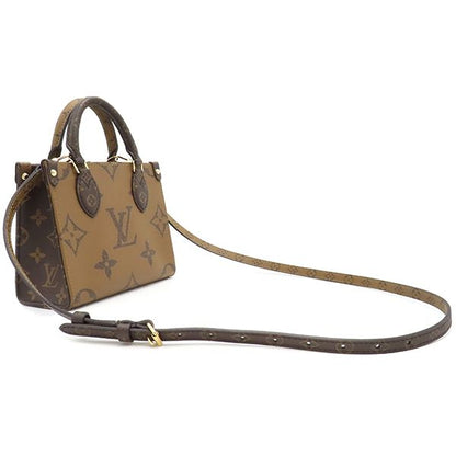 Louis Vuitton 2way Bag on the Go BB Monogram Canvas Monogram Reverse Canvas