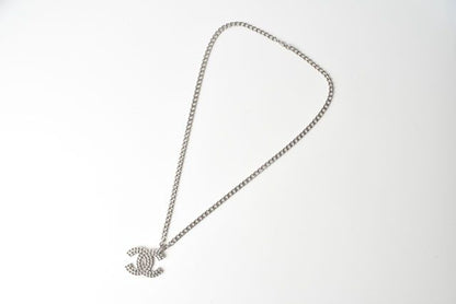 Chanel Necklace Pendant Bracelet Men's Women's Silver Perforated