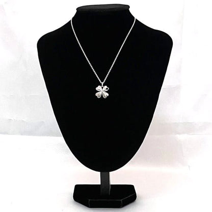 Gucci Clover Necklace Silver Polished Ag 925