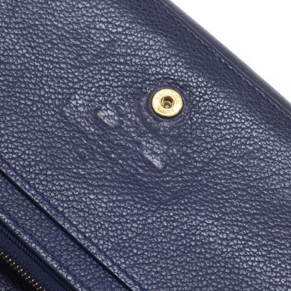 Louis Vuitton Bifold Long Wallet Portefeuille Lock Me M60861 Navy
