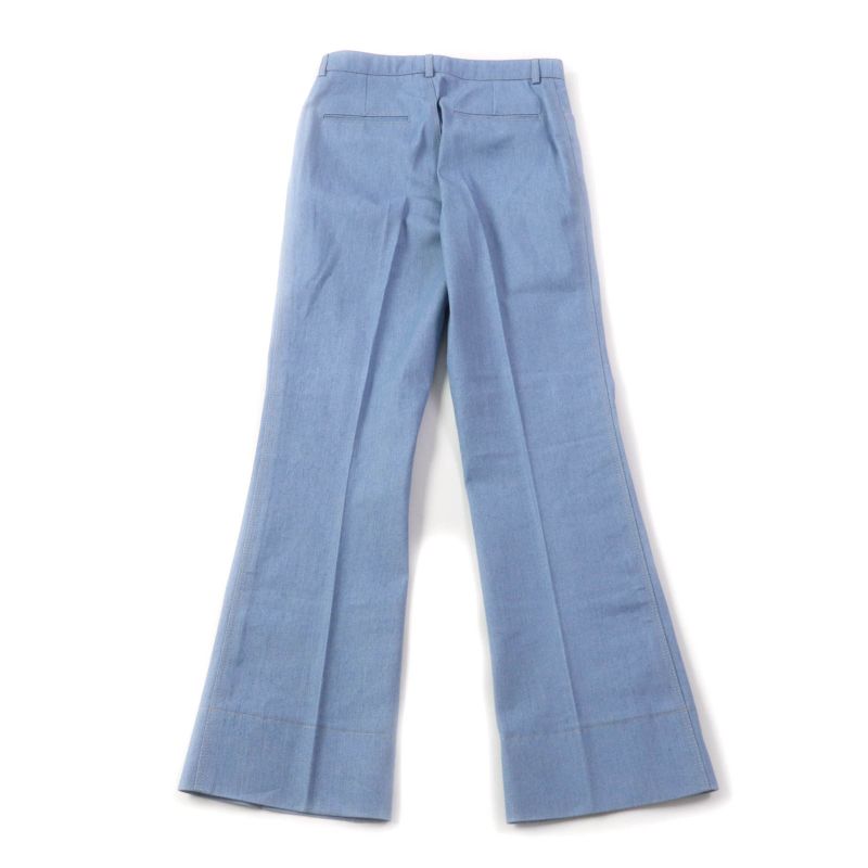 Saint Laurent Paris 22 693735 Stitch Design Center Press Denim Pants Light Blue