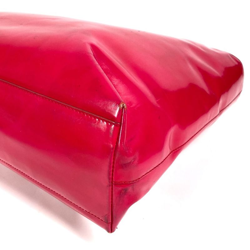 Prada Handbag Triangle Logo Triangle Logo Plate Enamel Pink