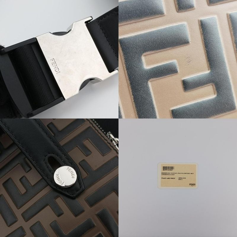 Fendi Zucca Pattern Brown Leather 7va437 A4K5 1890189