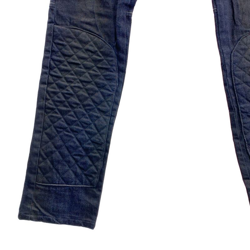 Bottega Veneta - Quilted Zip Denim Pants - 44 - Indigo - Men's