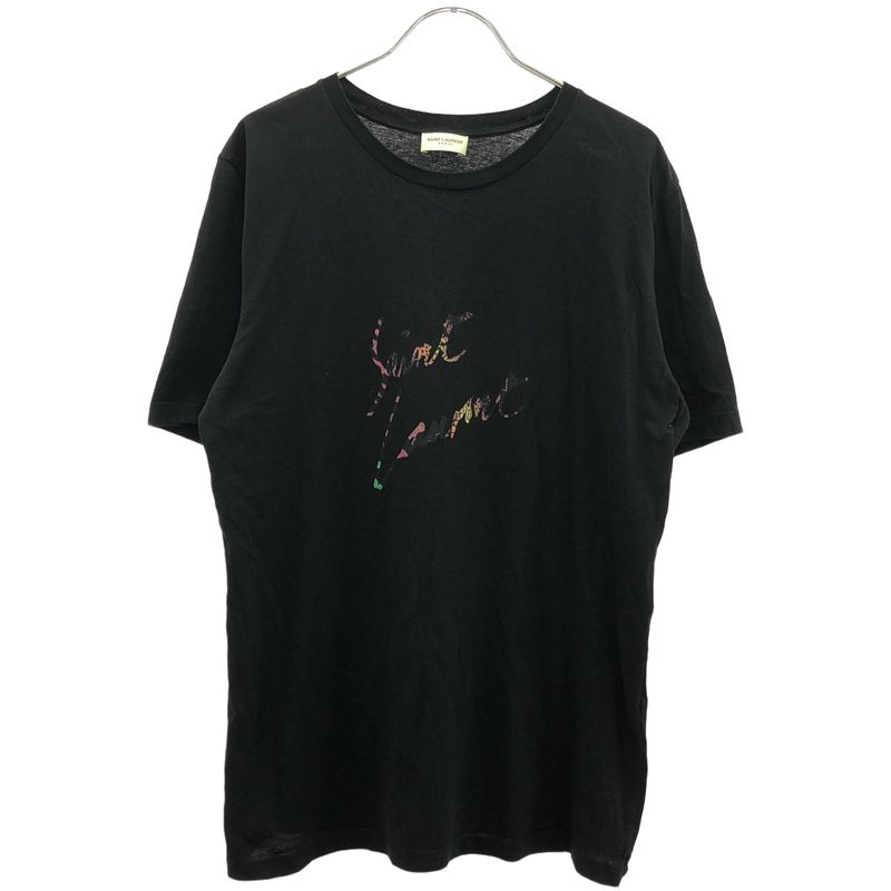 Saint Laurent Paris 18ss Multicolor Signature Logo Print T-Shirt 553438 Ybcl2