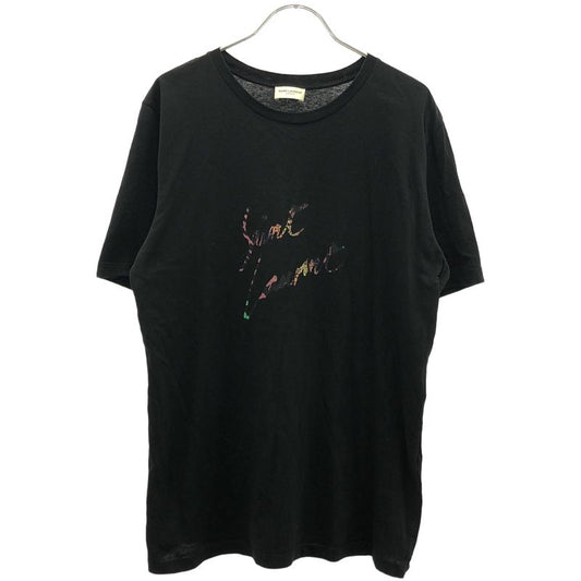 Saint Laurent Paris 18ss Multicolor Signature Logo Print T-Shirt 553438 Ybcl2