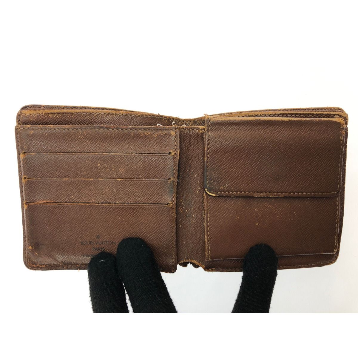 Louis Vuitton Bifold Wallet Monogram Portefeuille Marco M61675 Brown