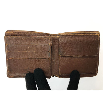 Louis Vuitton Bifold Wallet Monogram Portefeuille Marco M61675 Brown