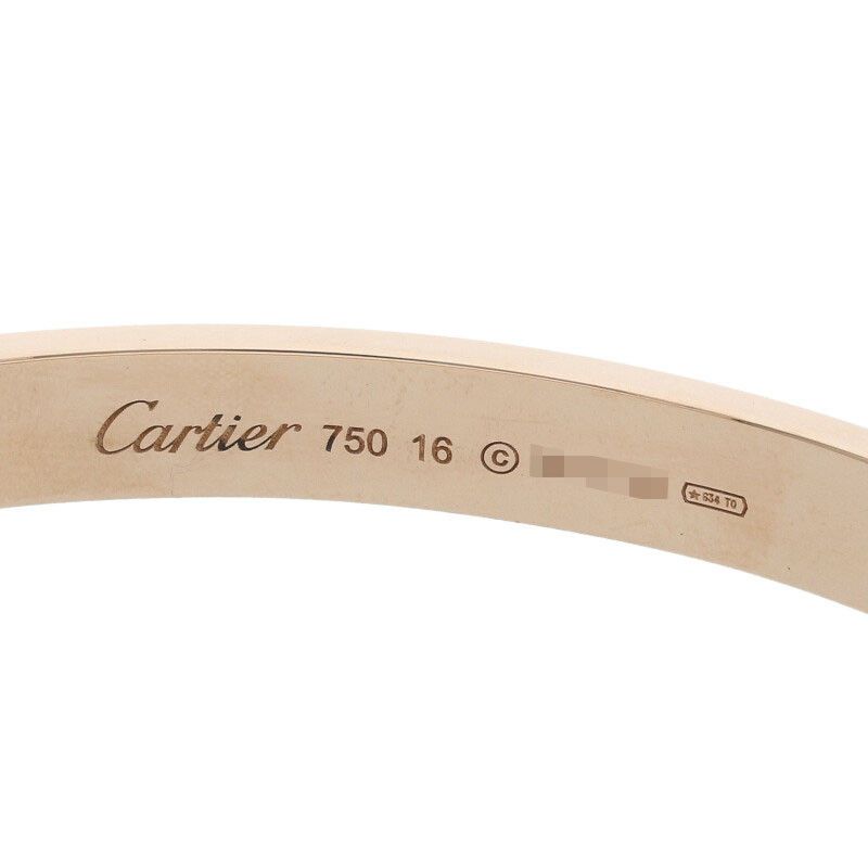 Cartier LOVE Bracelet Love Bracelet 18kpg Love Bracelet Men's 16