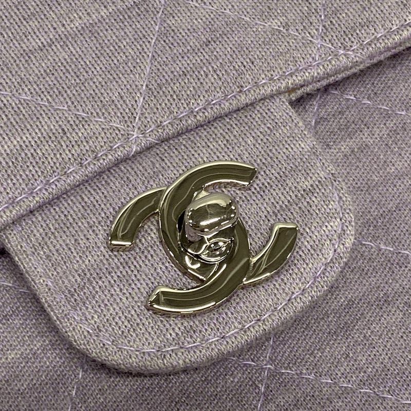 Chanel Shoulder Bag Single Flap Matelasse Light Purple Chain Shoulder/silver