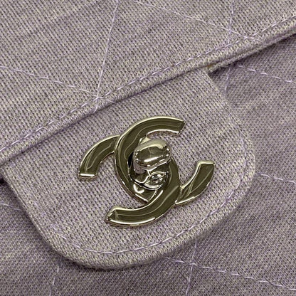Chanel Shoulder Bag Single Flap Matelasse Light Purple Chain Shoulder/silver