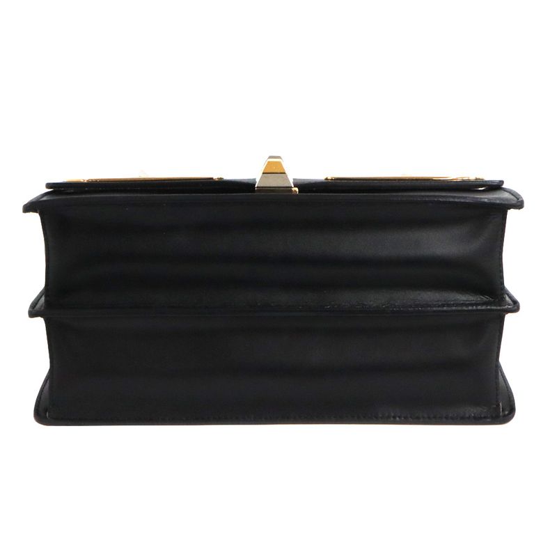 Fendi Monster - Canai 2way Shoulder - 8bt283 Black Leather Women's