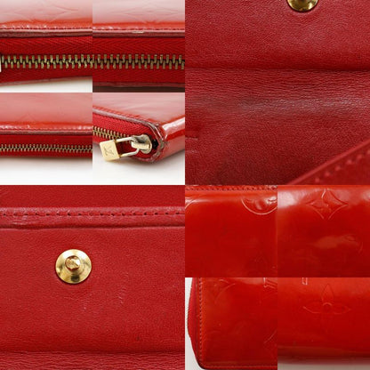 Louis Vuitton Blume Round Zipper M91151 Monogram Vernis Rouge Red Bj0041 Ladies