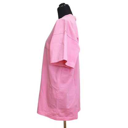 Balenciaga T-shirt Pink Short Sleeve Crew Neck Notation Size XXS