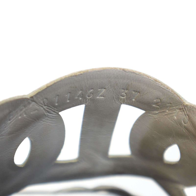 Hermes Extra Sandals Extra Sandals Black White 37