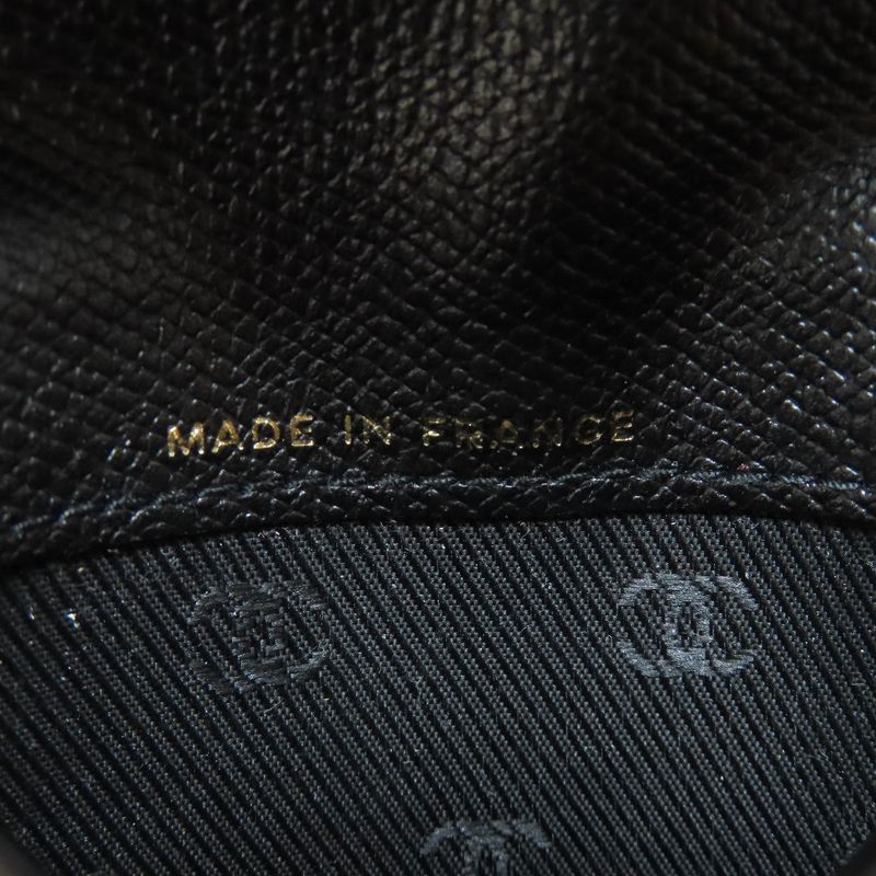 Chanel Coco Button Card Case Calf Women